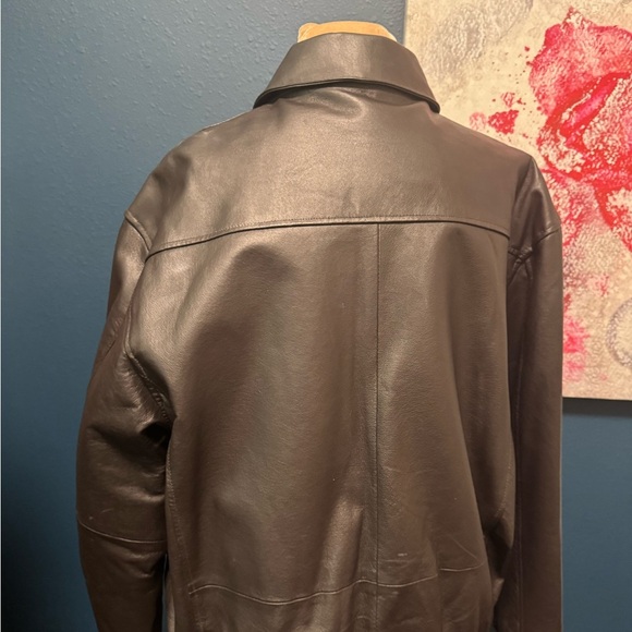 Landing Leathers Vtg Air Force Men's Brown Leather Bomber Jacket M - Picture 2 of 12
